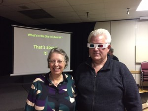 Cathy McWatters with President Gary