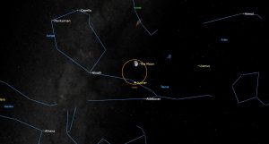 Feb06-2025 at 645 pm - Moon Shines above Jupiter