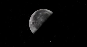 Feb20-2025 at 1732 GMT - Third Quarter Moon